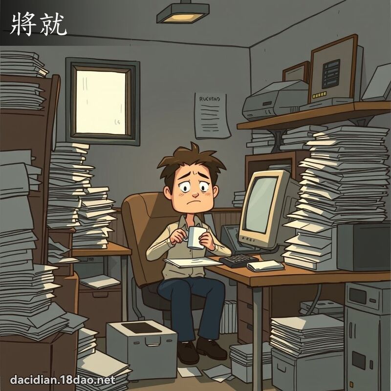 將就 - 國語大辭典配圖