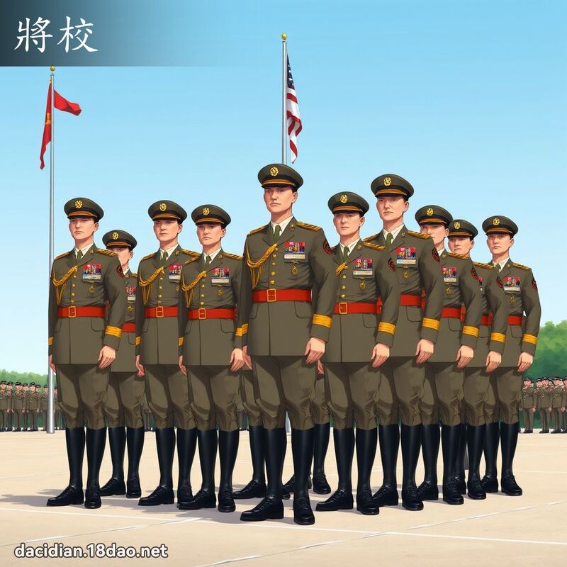 將校 - 國語大辭典配圖