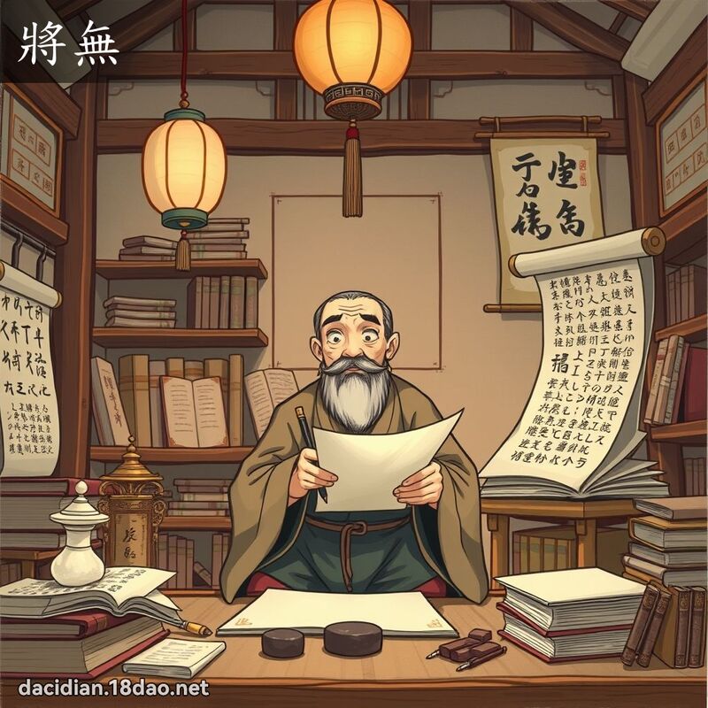將無 - 國語大辭典配圖