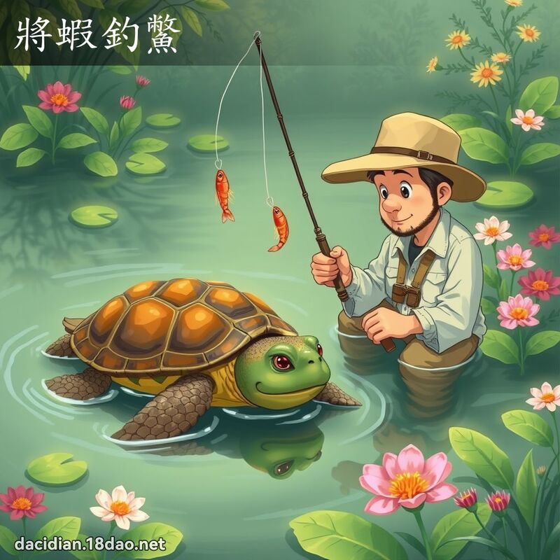 將虾钓鱉 - 国语大辞典配图