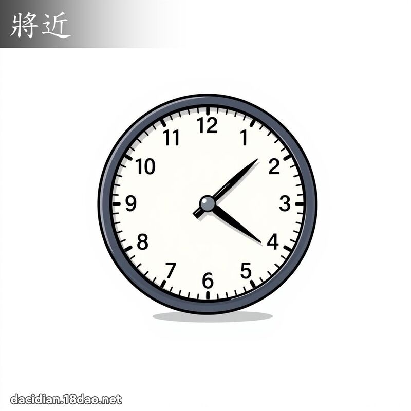將近 - 国语大辞典配图