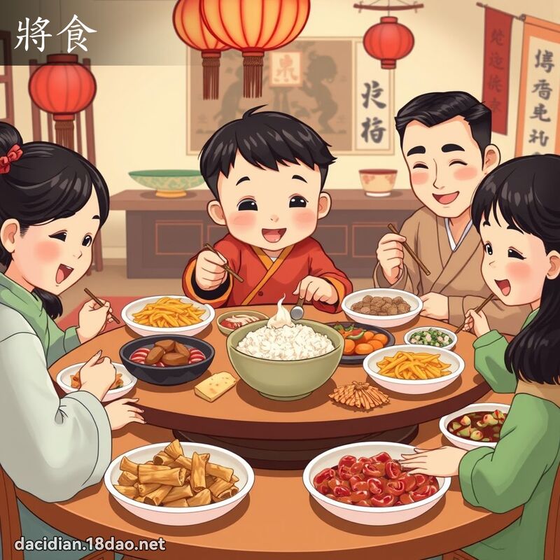將食 - 國語大辭典配圖