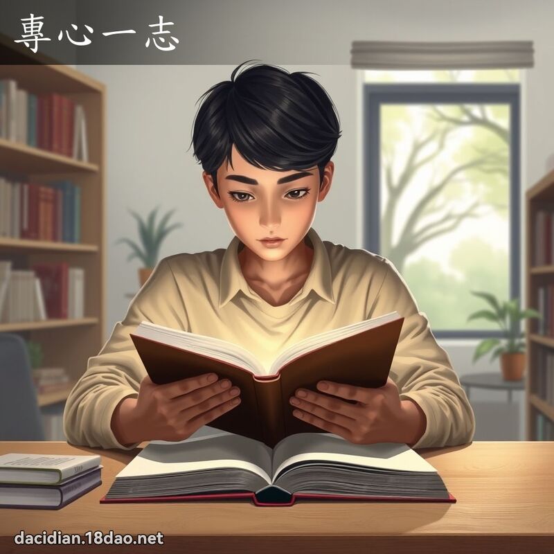 专心一志 - 国语大辞典配图