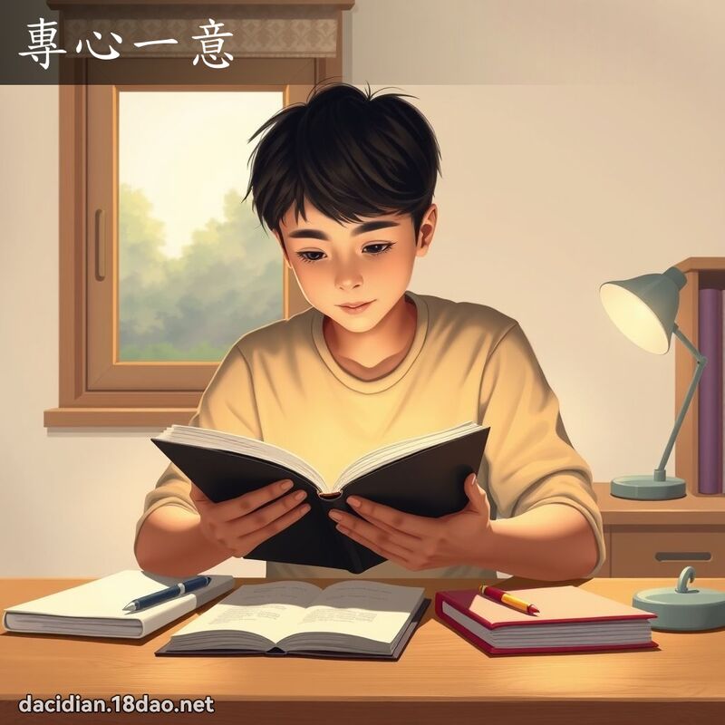 专心一意 - 国语大辞典配图