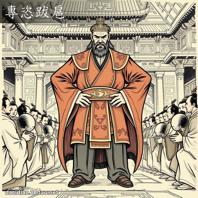 專恣跋扈 - 國語大辭典配圖