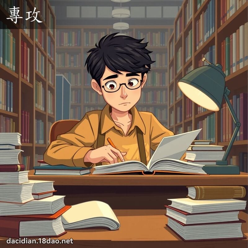專攻 - 國語大辭典配圖