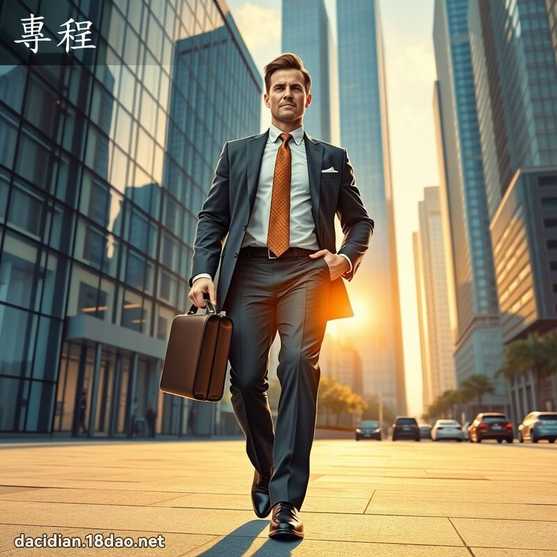 專程 - 國語大辭典配圖