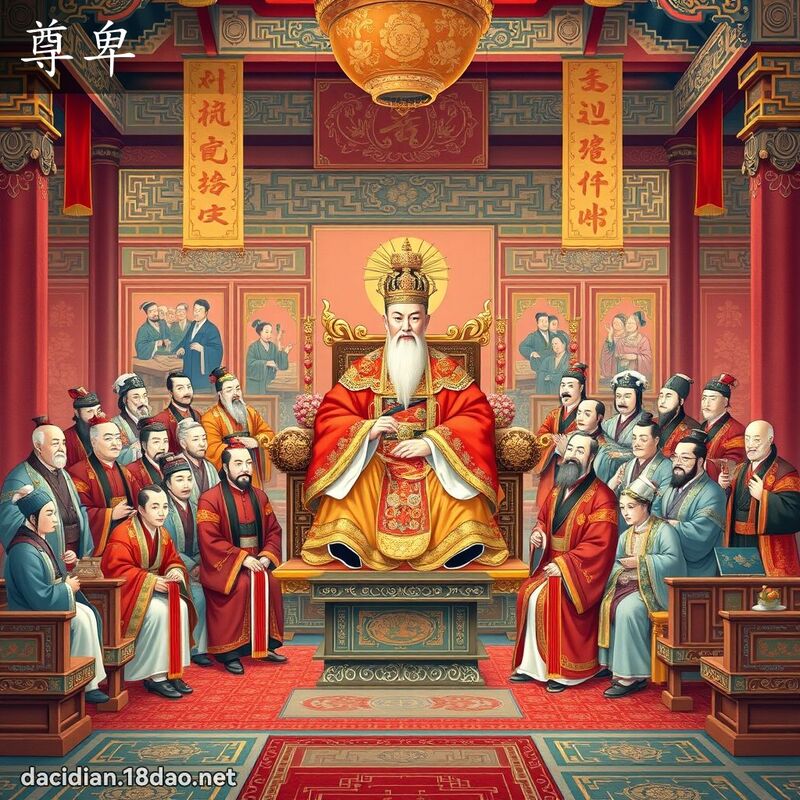 尊卑 - 國語大辭典配圖