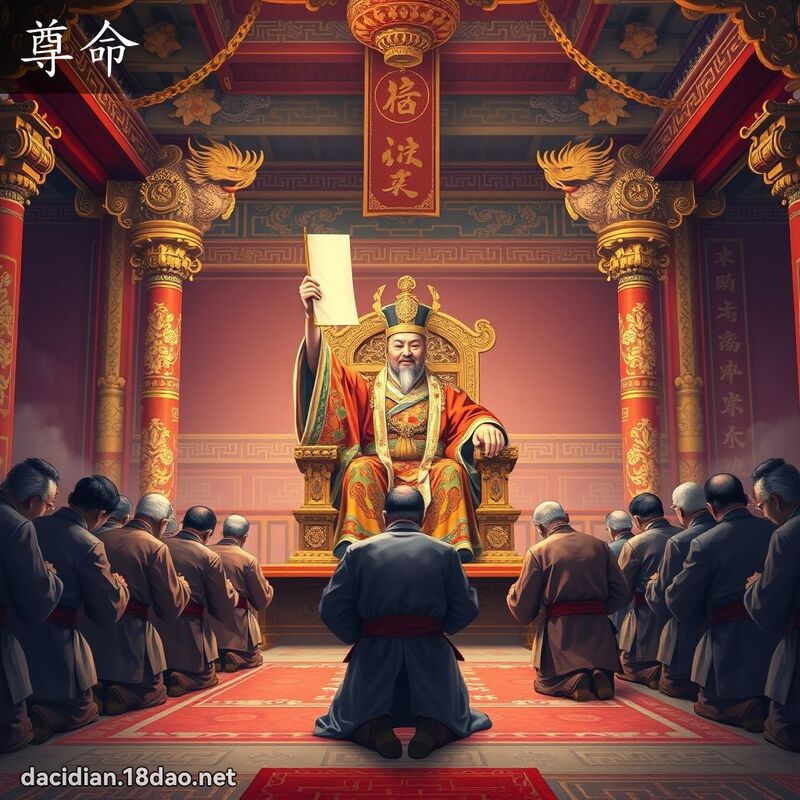 尊命 - 國語大辭典配圖