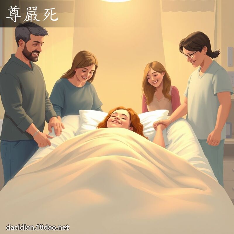 尊嚴死 - 國語大辭典配圖