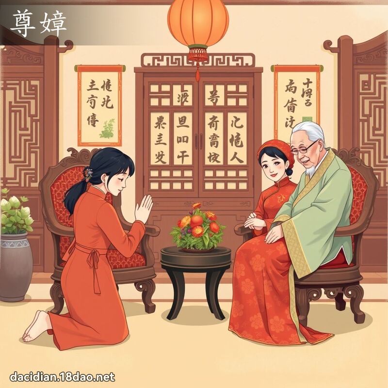 尊嫜 - 國語大辭典配圖