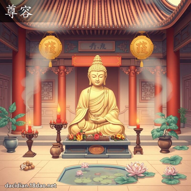 尊容 - 国语大辞典配图