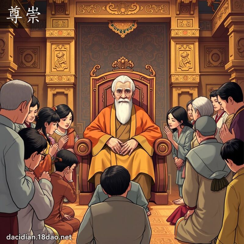 尊崇 - 國語大辭典配圖