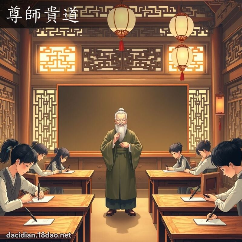 尊師貴道 - 國語大辭典配圖