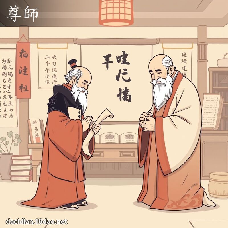 尊師 - 國語大辭典配圖