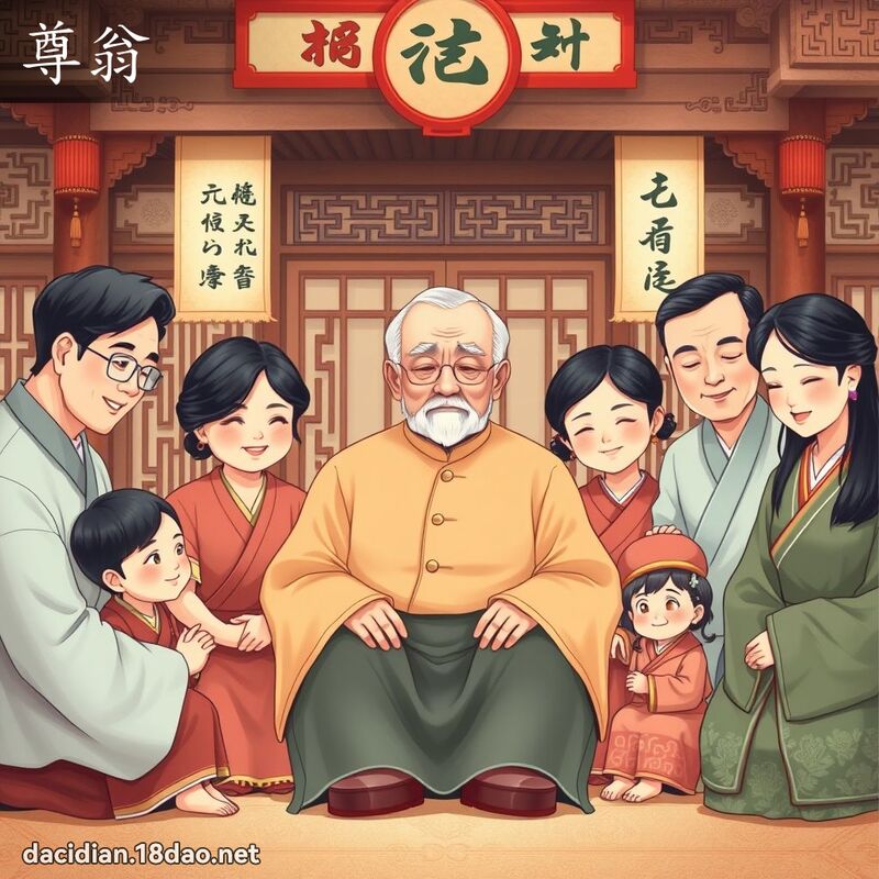 尊翁 - 國語大辭典配圖
