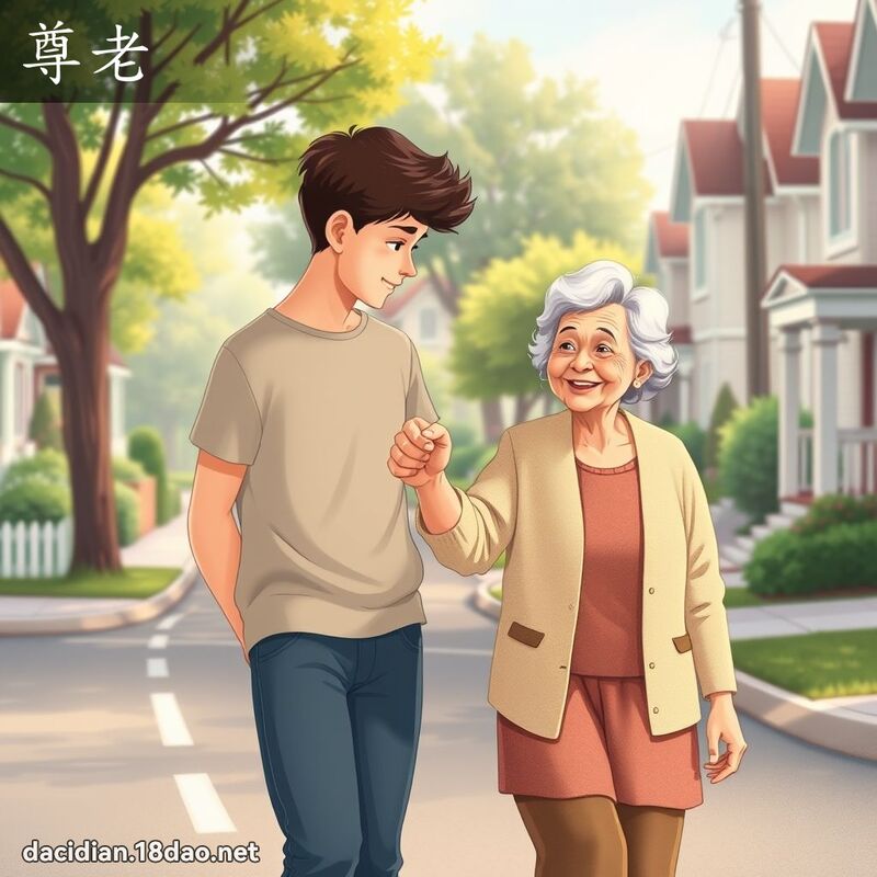 尊老 - 國語大辭典配圖