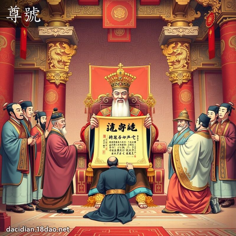 尊號 - 國語大辭典配圖