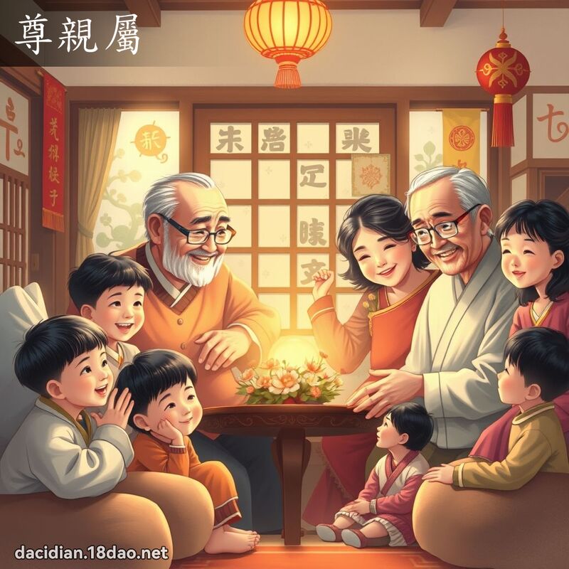 尊亲属 - 国语大辞典配图