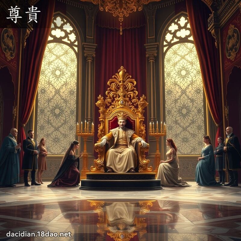 尊貴 - 國語大辭典配圖