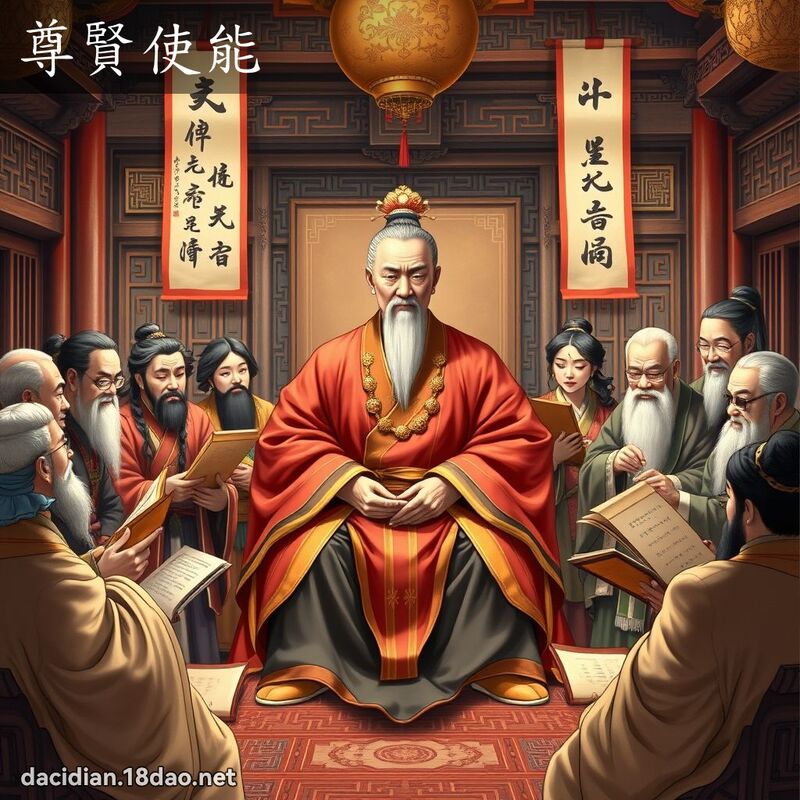 尊賢使能 - 國語大辭典配圖