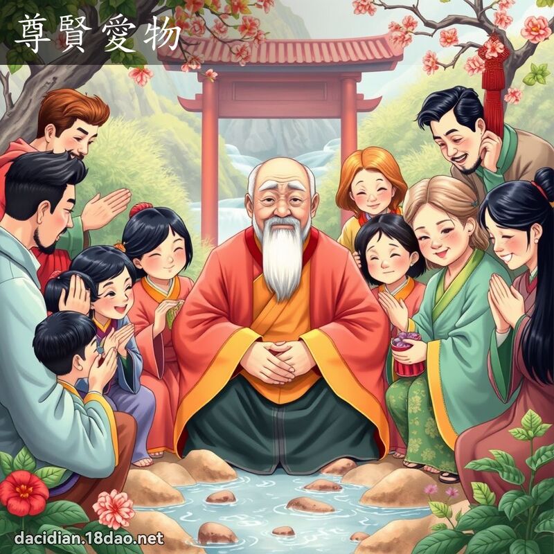 尊賢愛物 - 國語大辭典配圖