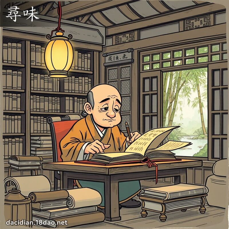 尋味 - 國語大辭典配圖