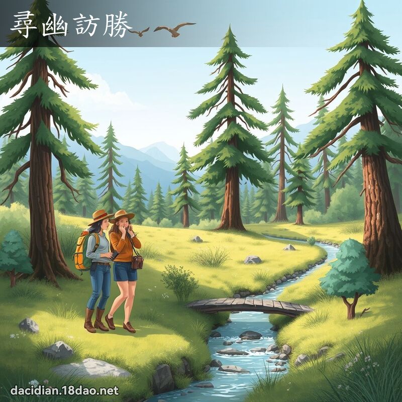 寻幽访胜 - 国语大辞典配图