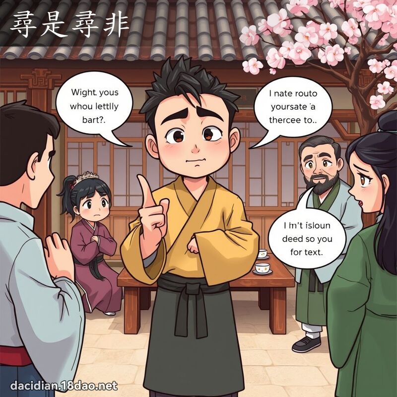 尋是尋非 - 國語大辭典配圖