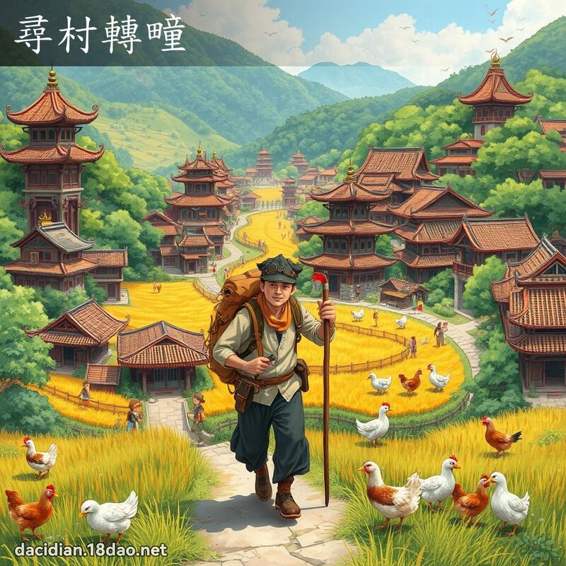 尋村轉疃 - 國語大辭典配圖