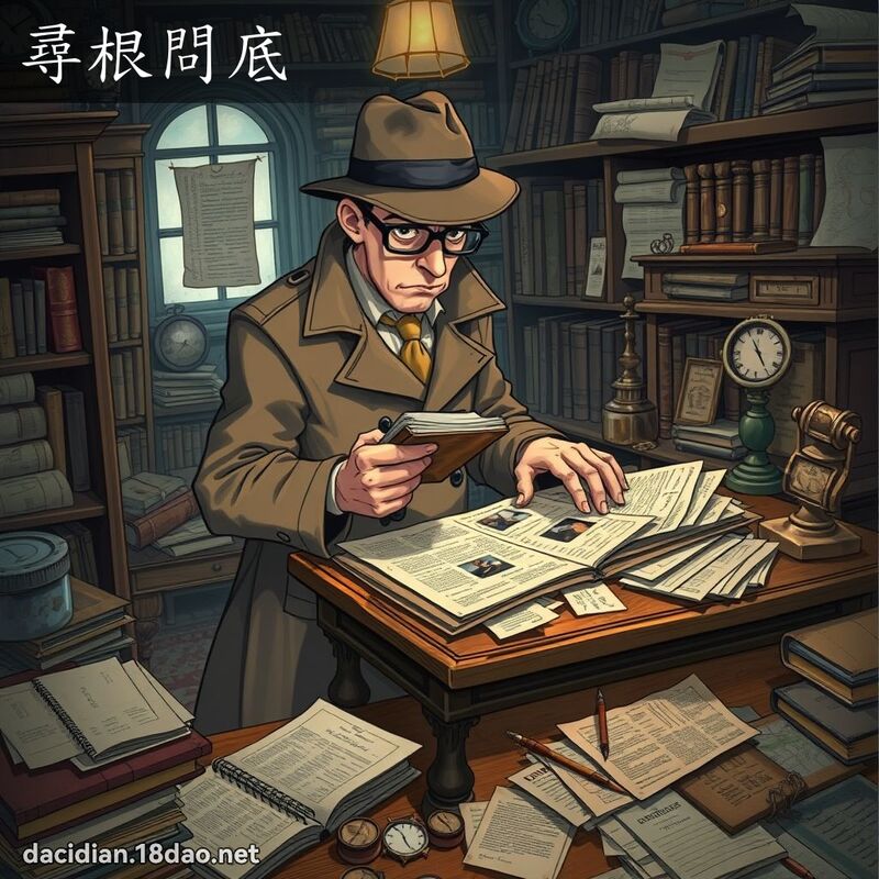尋根問底 - 國語大辭典配圖