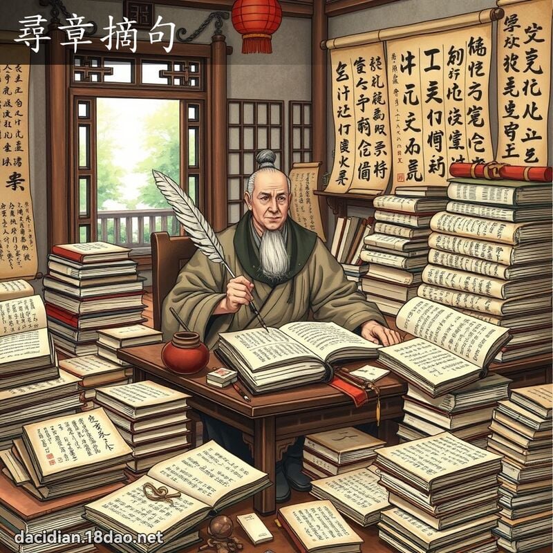 寻章摘句 - 国语大辞典配图