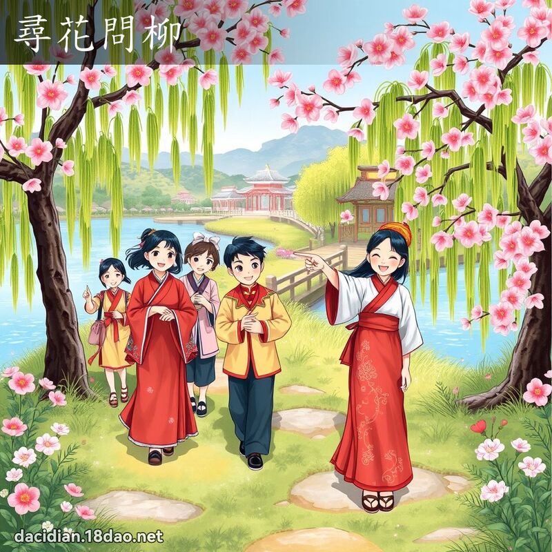 尋花問柳 - 國語大辭典配圖