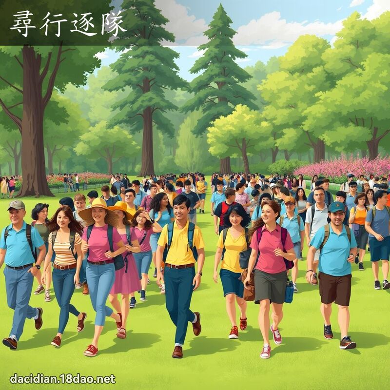 寻行逐队 - 国语大辞典配图