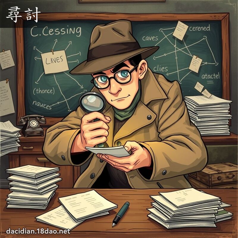 尋討 - 國語大辭典配圖