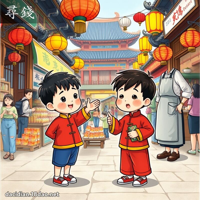寻钱 - 国语大辞典配图