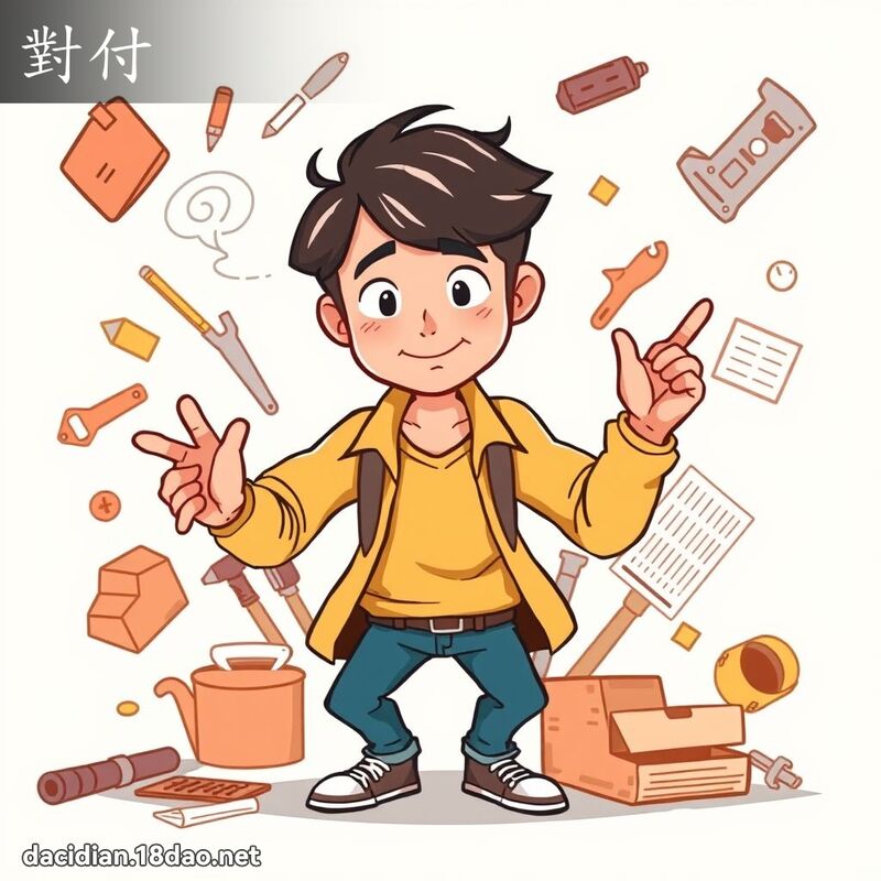 對付 - 國語大辭典配圖