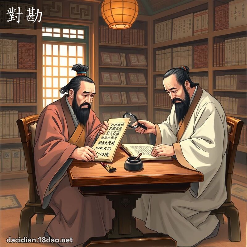 對勘 - 國語大辭典配圖