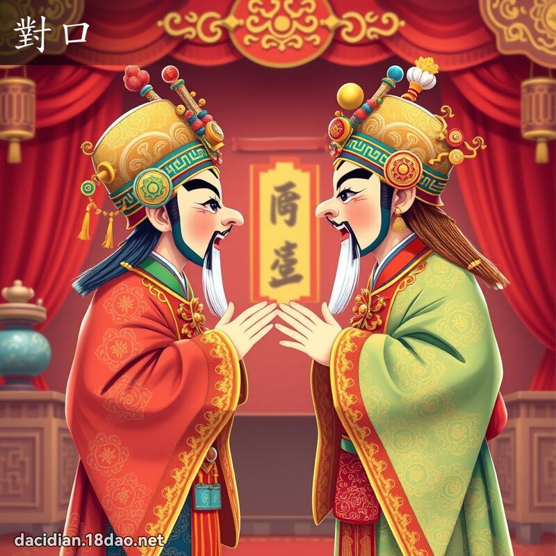 對口 - 國語大辭典配圖