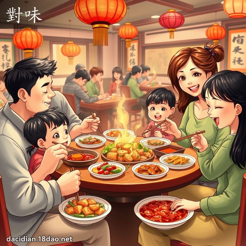 对味 - 国语大辞典配图