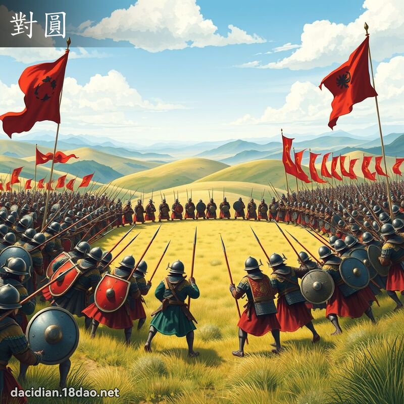 對圓 - 國語大辭典配圖