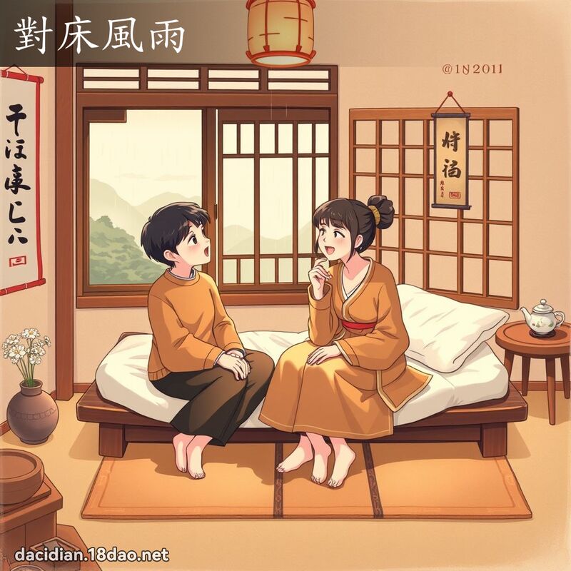 对床风雨 - 国语大辞典配图