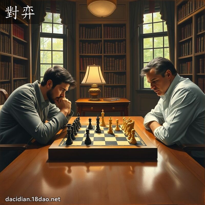 對弈 - 國語大辭典配圖