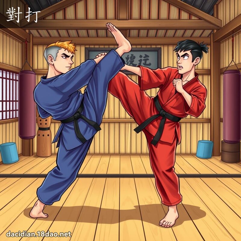 對打 - 國語大辭典配圖