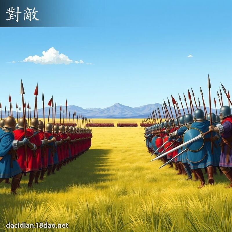 对敌 - 国语大辞典配图