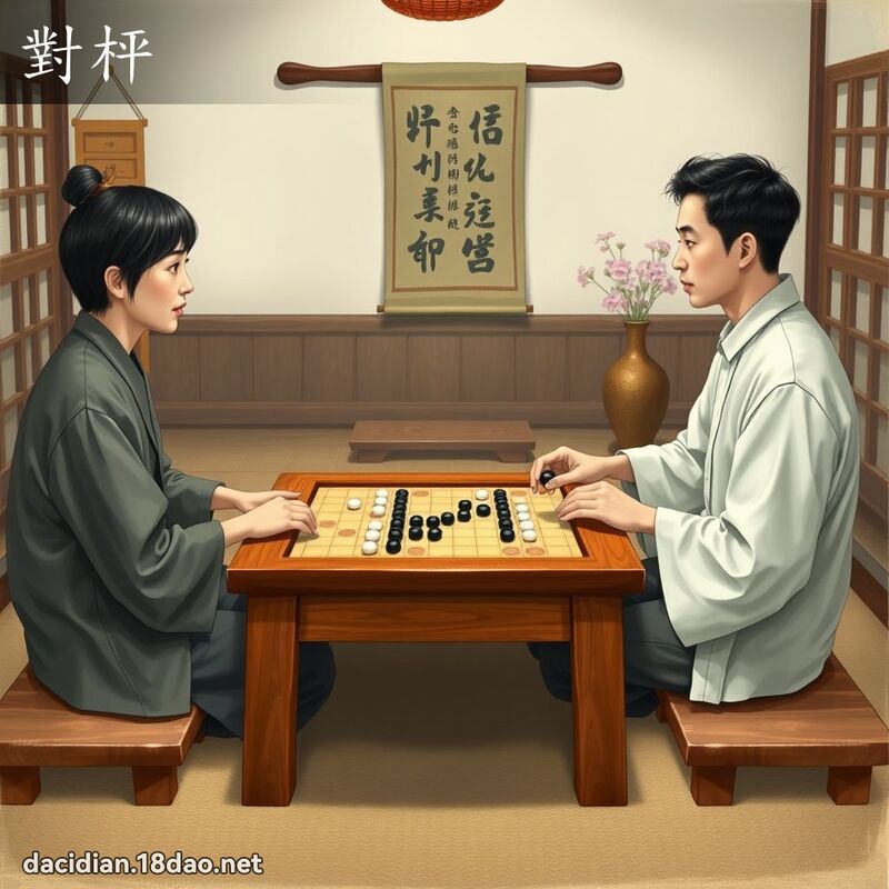 对枰 - 国语大辞典配图
