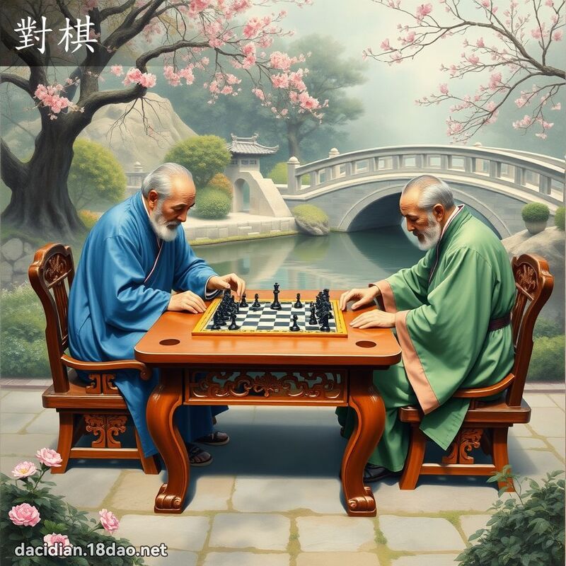 对棋 - 国语大辞典配图