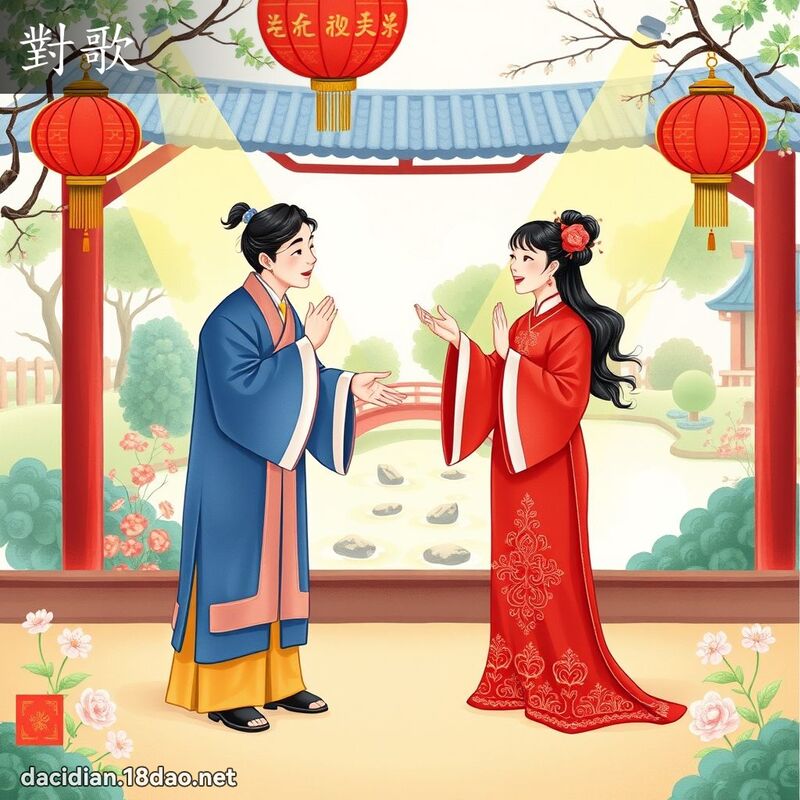对歌 - 国语大辞典配图