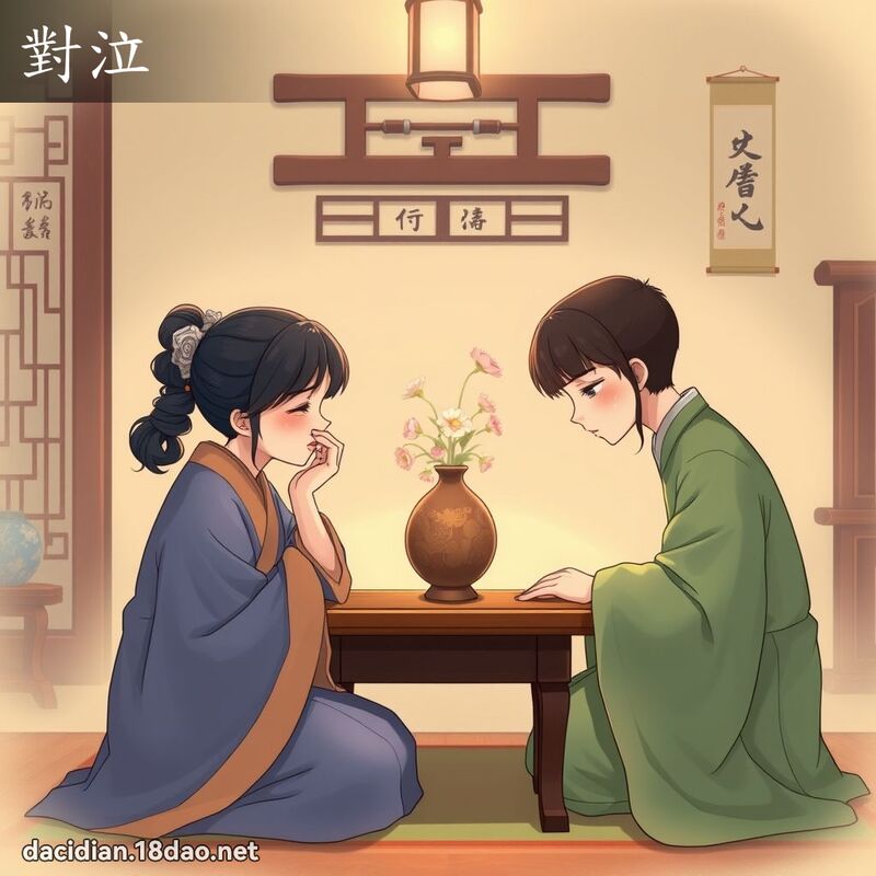 对泣 - 国语大辞典配图