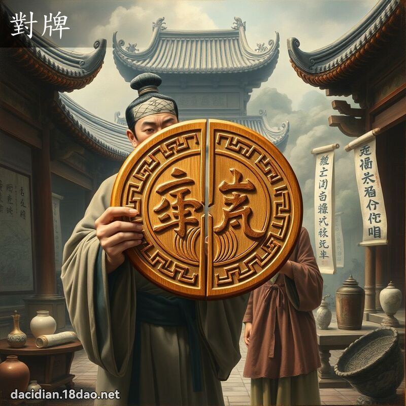 對牌 - 國語大辭典配圖